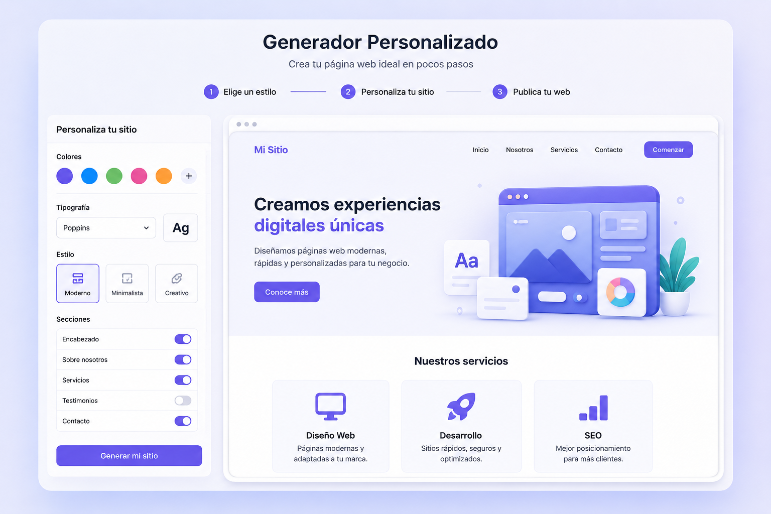 Generador personalizado